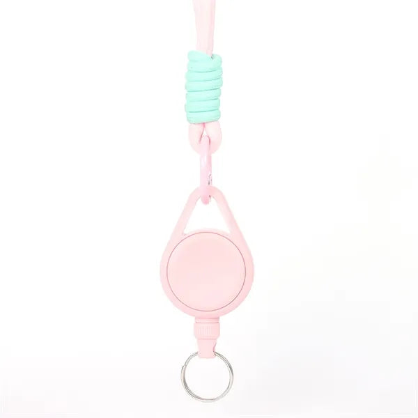 Retractable Badge Reel With Lanyard