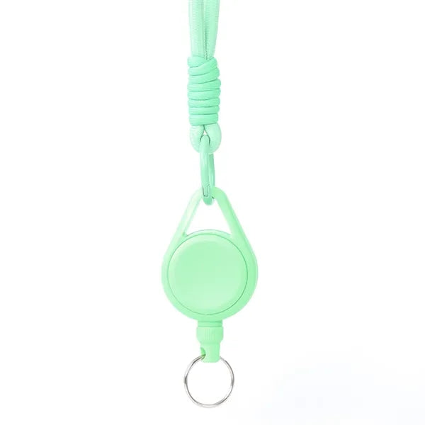 Retractable Badge Reel With Lanyard