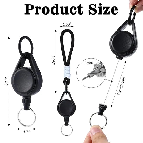 Retractable Badge Reel With Lanyard