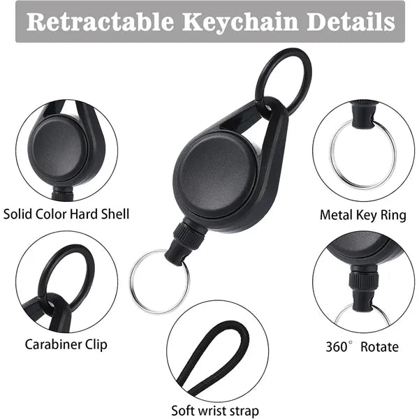 Retractable Badge Reel With Lanyard