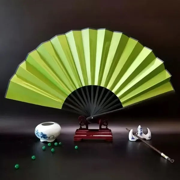 10" Bamboo Silk Folding Fan