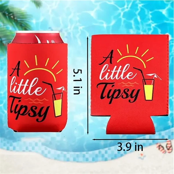 12oz Short Neoprene Can Cooler Sleeve