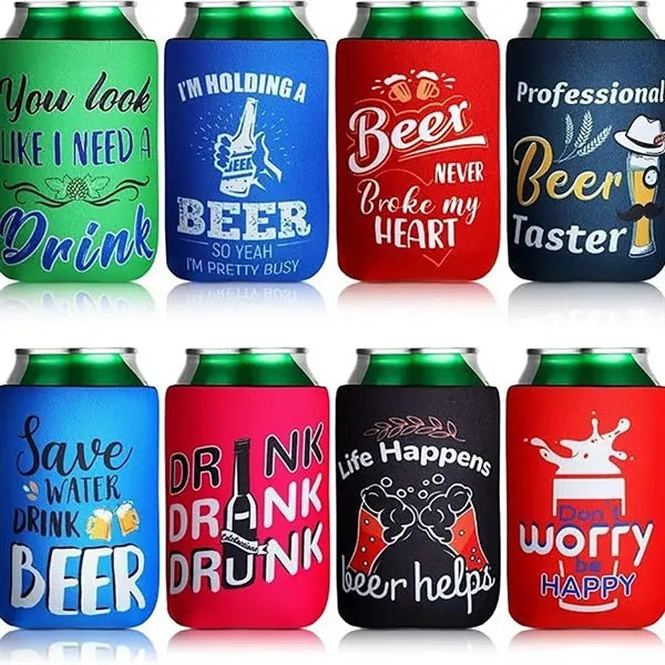 12oz Short Neoprene Can Cooler Sleeve