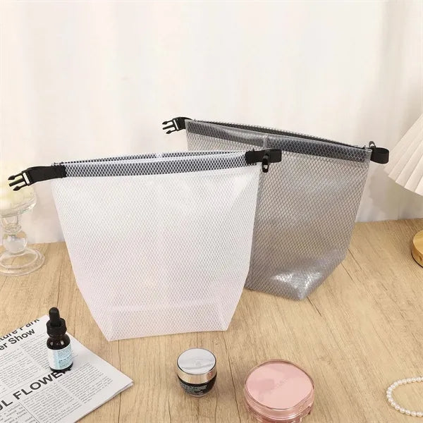 Gym shower travel waterproof clear toiletry bag with handle