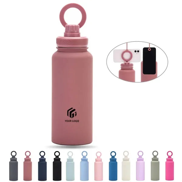 34oz Portable Outdoor Phone Magnetic Holder Insulated Cup