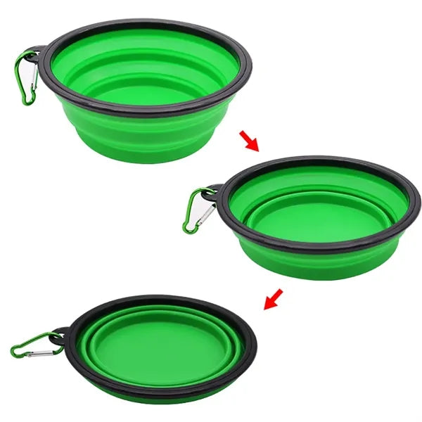 Foldable TPE Dog Bowl With Keychain