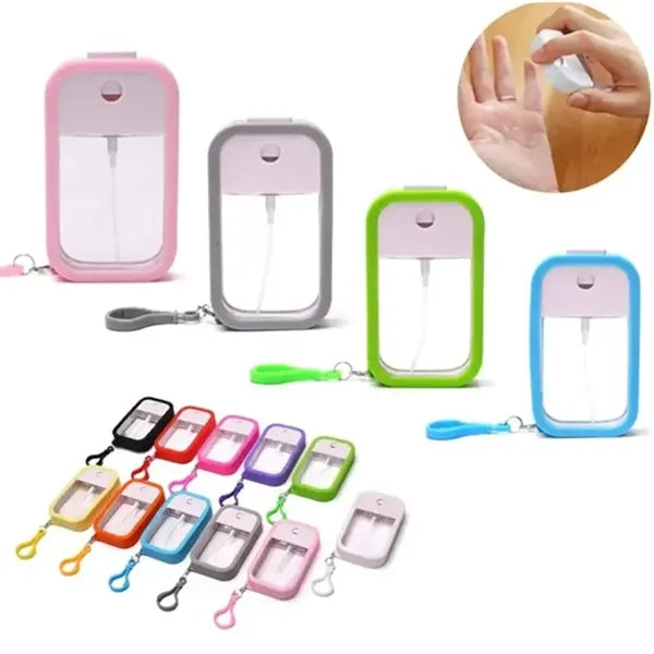 Portable 50ml Perfume Card Spray Bottle with Silicone Case