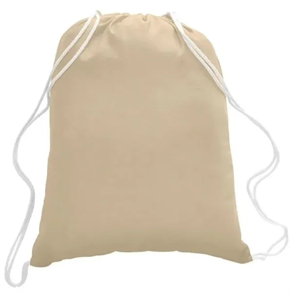 Canvas Drawstring Backpack - Natural