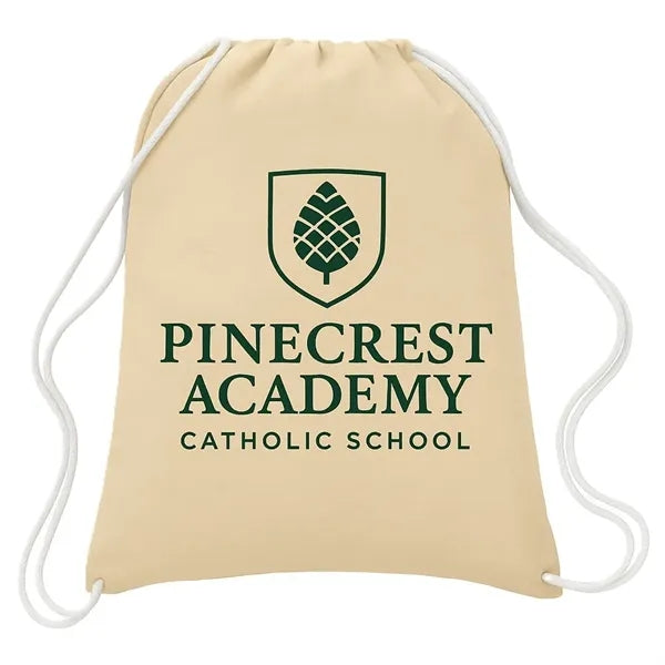 Canvas Drawstring Backpack - Natural