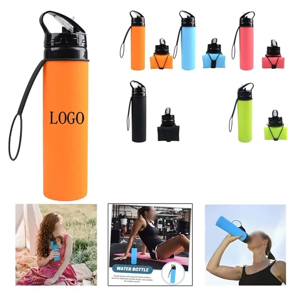 Creative Portable Folding Silicone Water Cup For Sports