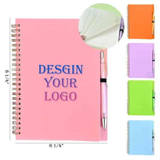 A5 Spiral Notebook with Pen