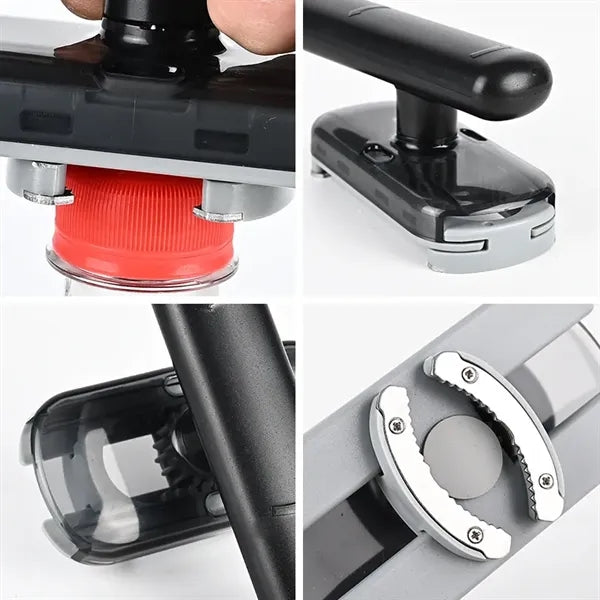 Adjustable Jar and Bottle Lid Opener with Non-Slip Handle