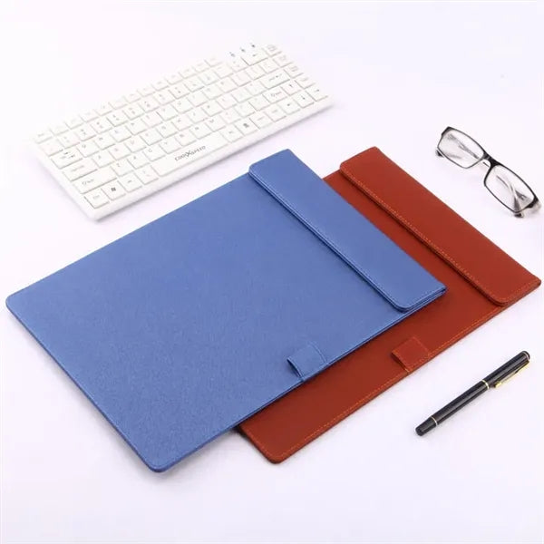 A4 PU Leather Magnetic Clipboard Writing Board