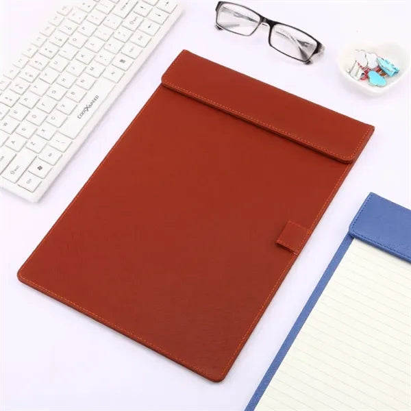 A4 PU Leather Magnetic Clipboard Writing Board