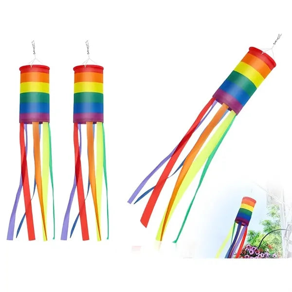 Rainbow Windsock Flag