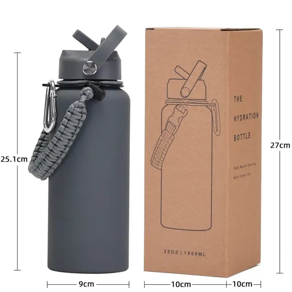 Water Bottles with Paracord Handle