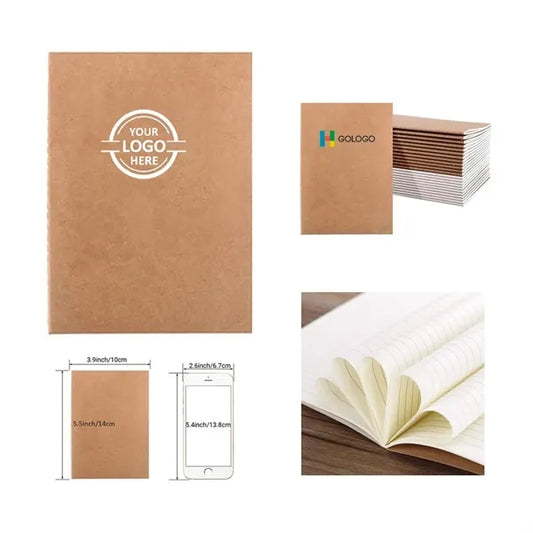 A6 Kraft Cover Journal Lined Paper Notebook