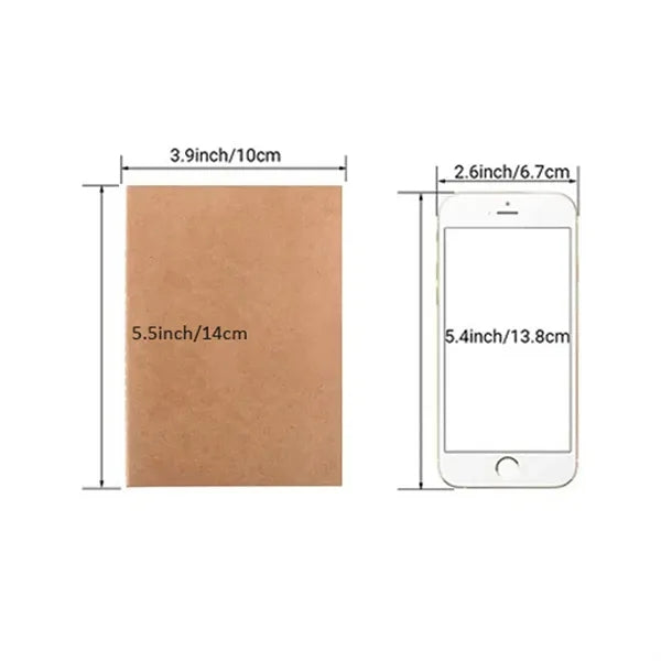 A6 Kraft Cover Journal Lined Paper Notebook
