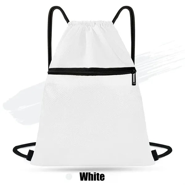 420D Heavy Duty Strawstring Backpack w/ zipper