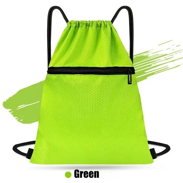420D Heavy Duty Strawstring Backpack w/ zipper