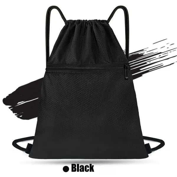420D Heavy Duty Strawstring Backpack w/ zipper