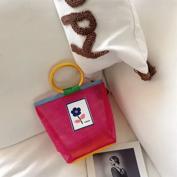 Summer Cute Colorful Mesh Beach Kids Bag