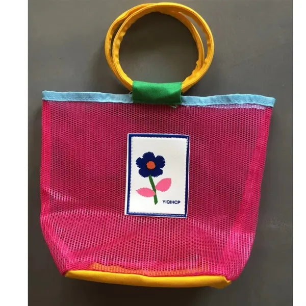 Summer Cute Colorful Mesh Beach Kids Bag