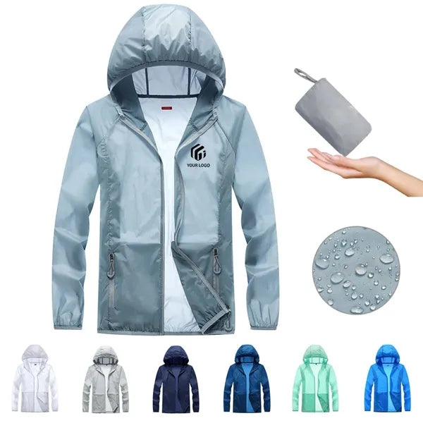Lightweight hiking outdoor sun protection hoodie jacket