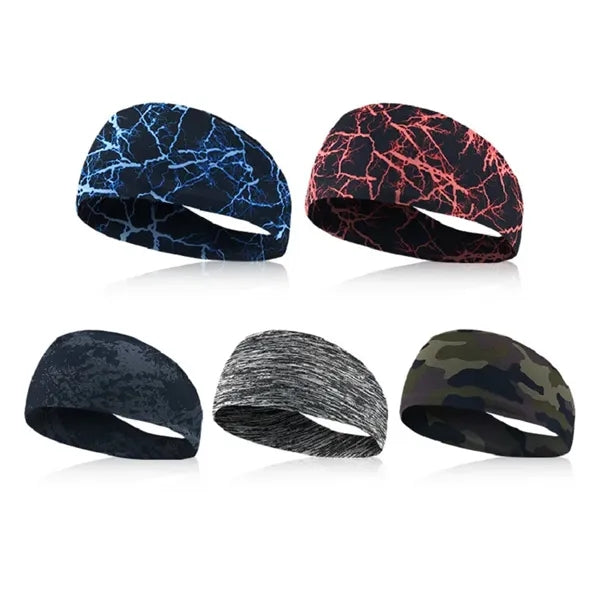 Unisex Sweatband Sports Headbands That Wicks Moisture