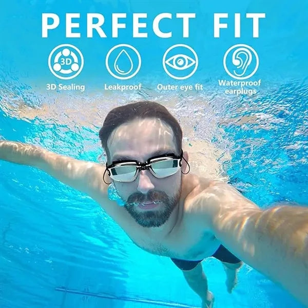 Unisex wide view anti fog adult youth diving swim goggles