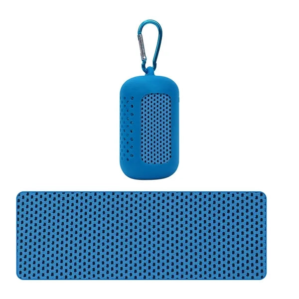 Quick Drying Cooling Travel Towel with Silicone Case