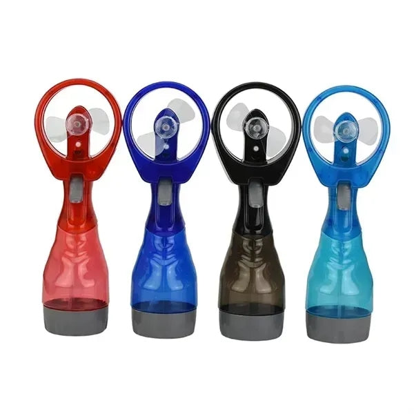 Mini Transparent Water Storage Handheld Spray Fan