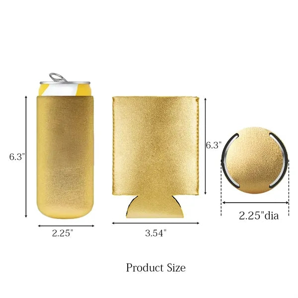 Metallic Beer Bottle Can Cooler