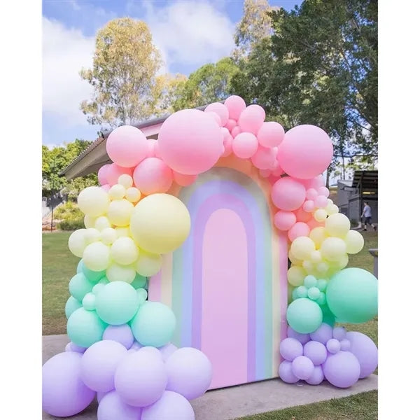 100 Pack 10 inch Round Macaron Latex Balloons