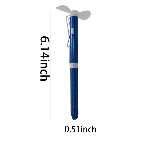 Mini Fan with Ballpoint Multifunction Metal Pens