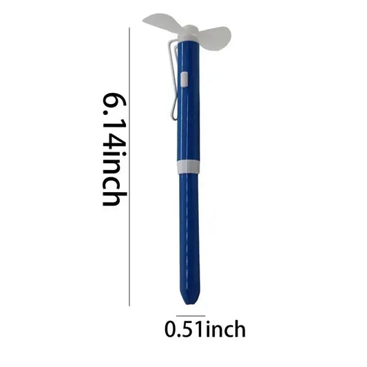 Mini Fan with Ballpoint Multifunction Metal Pens
