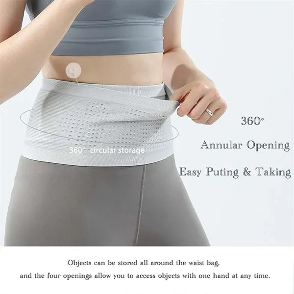 Breathable phone holder purse waist fanny pack running belt