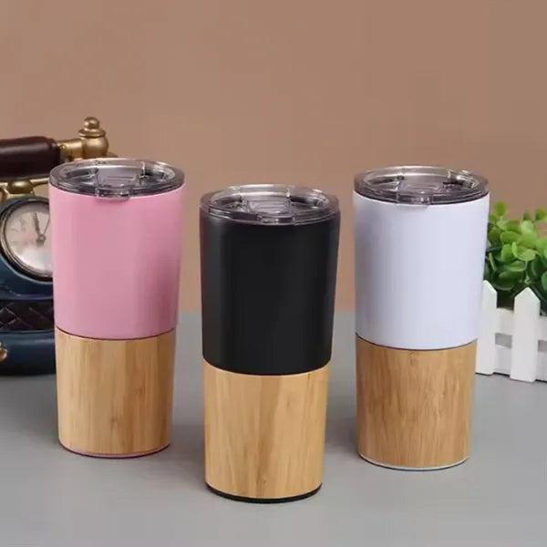 Durable environmentally friendly bamboo splicing thermos cup
