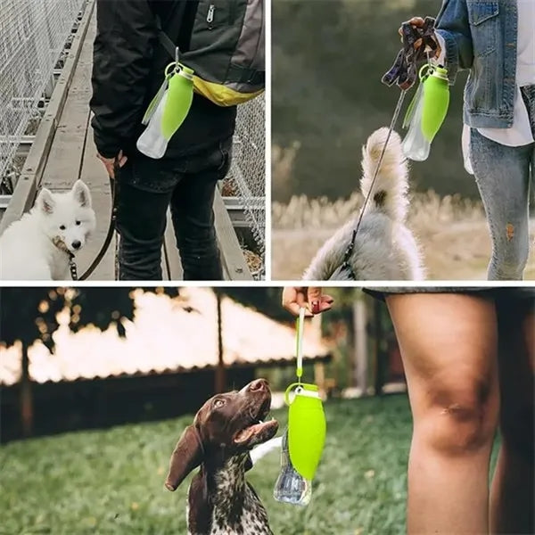Leaf Shaped Dog Out Drinking Bottle