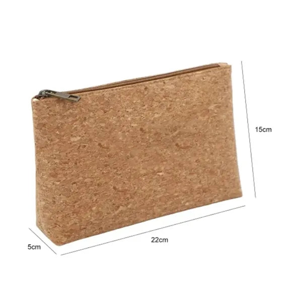 Cork cosmetic bag