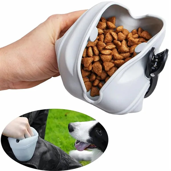 Collapsible Silicone Pet Food Pouch