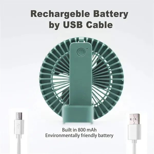 Hanging USB Portable Camping Fan Rechargeable With LED Lante