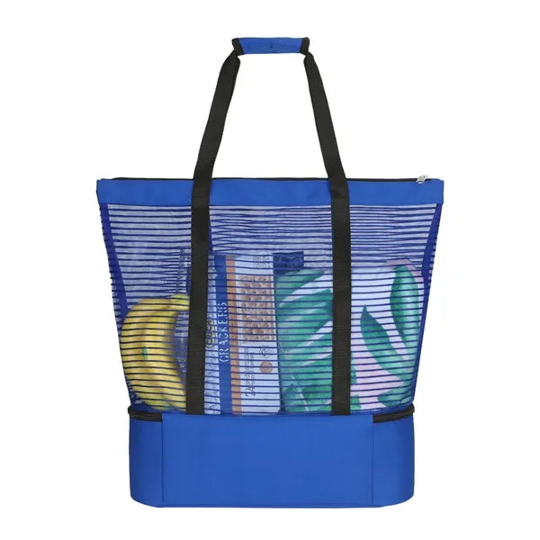 Mesh Beach Tote Cooler Bag