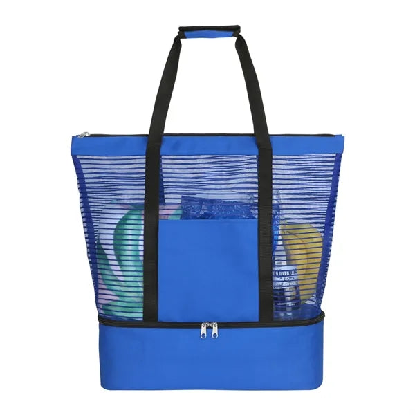 Mesh Beach Tote Cooler Bag