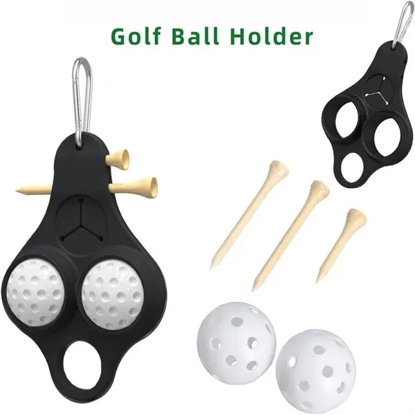 Funny Golf Ball Holder with Clip for Bags & Belts