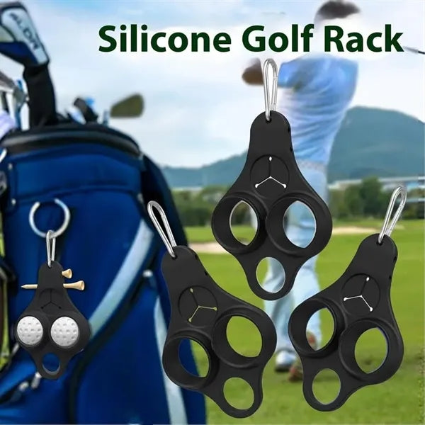 Funny Golf Ball Holder with Clip for Bags & Belts