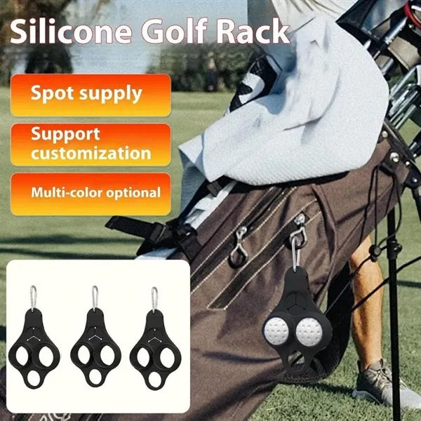 Funny Golf Ball Holder with Clip for Bags & Belts