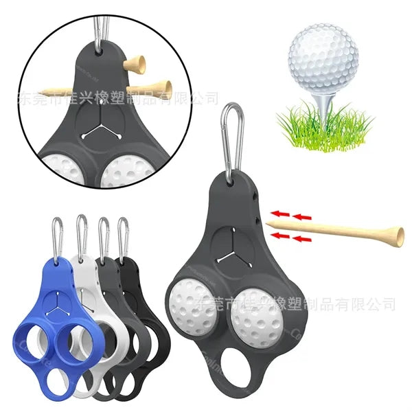 Funny Golf Ball Holder with Clip for Bags & Belts