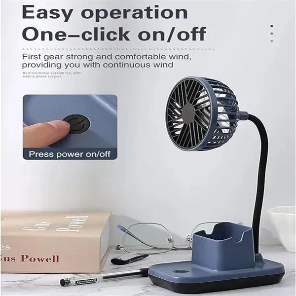 3 in 1 Multifunction Fan Pen Holder Phone Stand