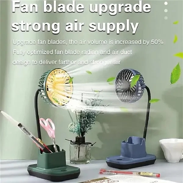 3 in 1 Multifunction Fan Pen Holder Phone Stand